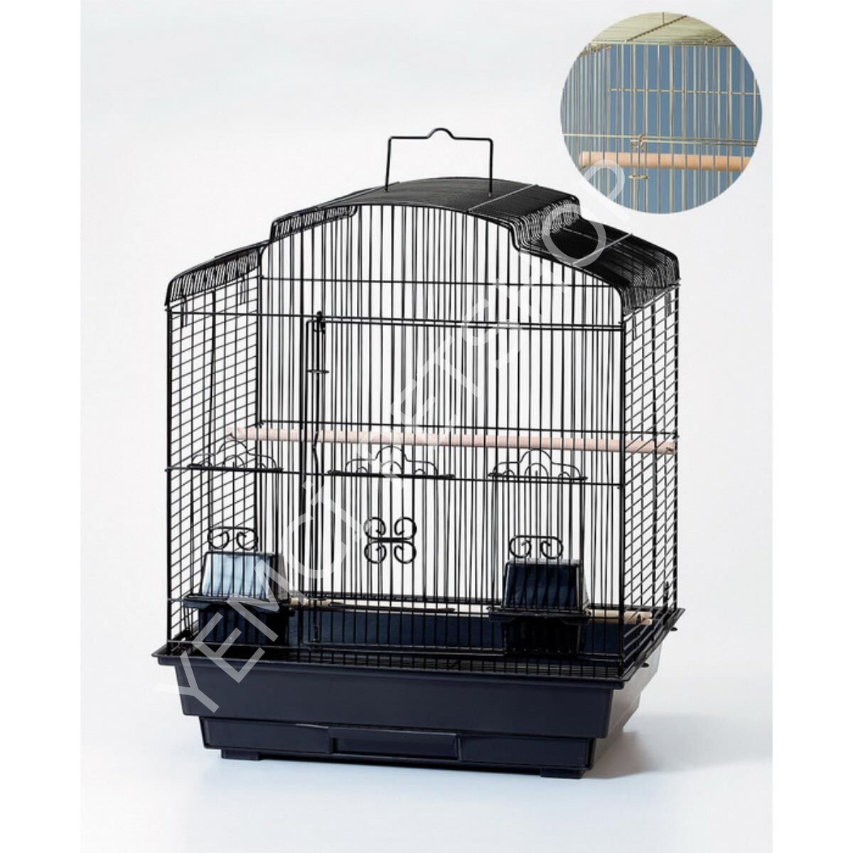 Sultan Cennet Sevda Papağanları İçin Gold Kafes 46,5X36X56