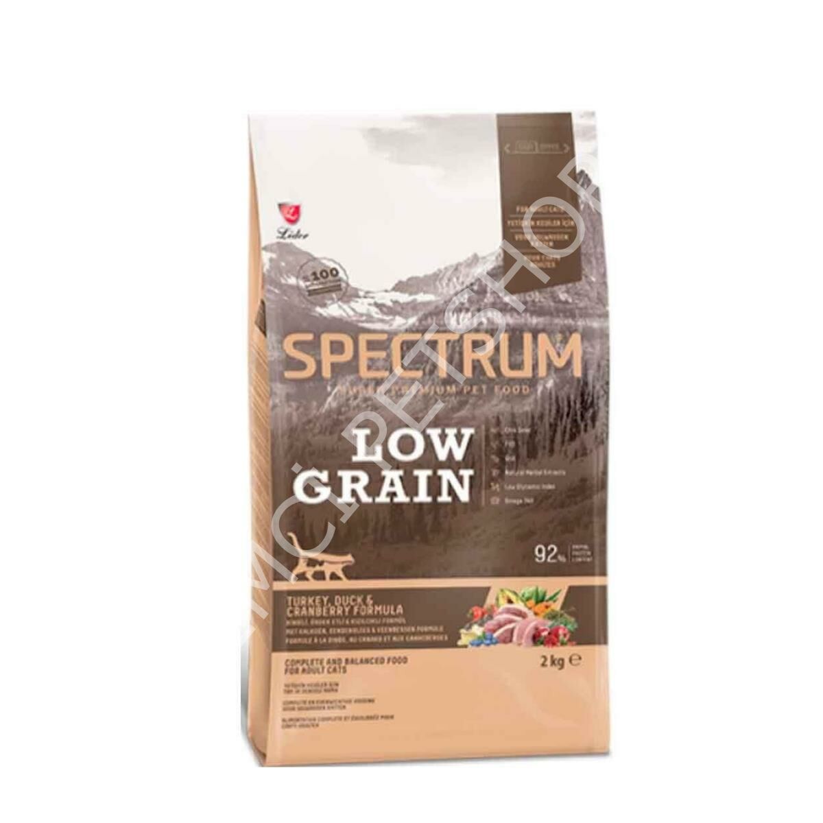 Spectrum Kedi Maması Hindili Ördekli Yaban Mersinli 2 Kg