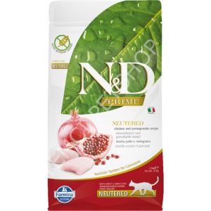 N&D Prime Tahılsız Tavuklu ve Narlı Kısırlaştırılmış 1.5 kg Yetişkin Kedi Maması