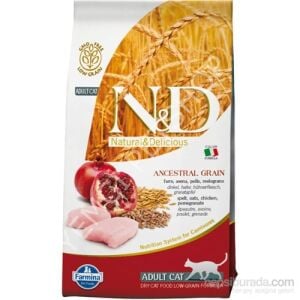 N&D Düşük Tahıllı Tavuk ve Narlı Yetişkin Kedi Maması 1.5 Kg