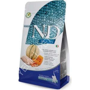 N&D Ocean Morina Balkabağı Karides ve Kavun 1.5 kg Yavru Kedi Maması