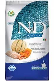 N&D Ocean Morina Balkabağı Karides ve Kavun 1.5 kg Yavru Kedi Maması