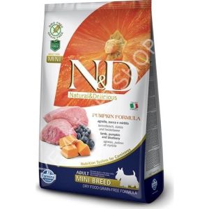 N&D Pumpkin Kuzu Etli Balkabaklı ve Yaban Mersinli 2.5 kg Küçük Irk Yetişkin Köpek Maması