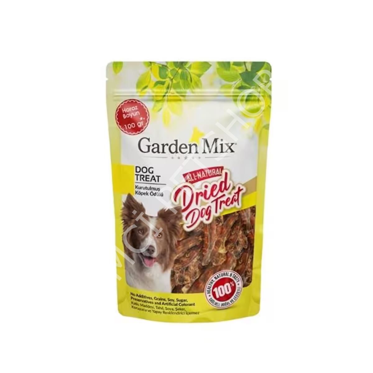 Garden Mix Kurutulmuş Horoz Boyun Köpek Ödül Maması 100 Gr