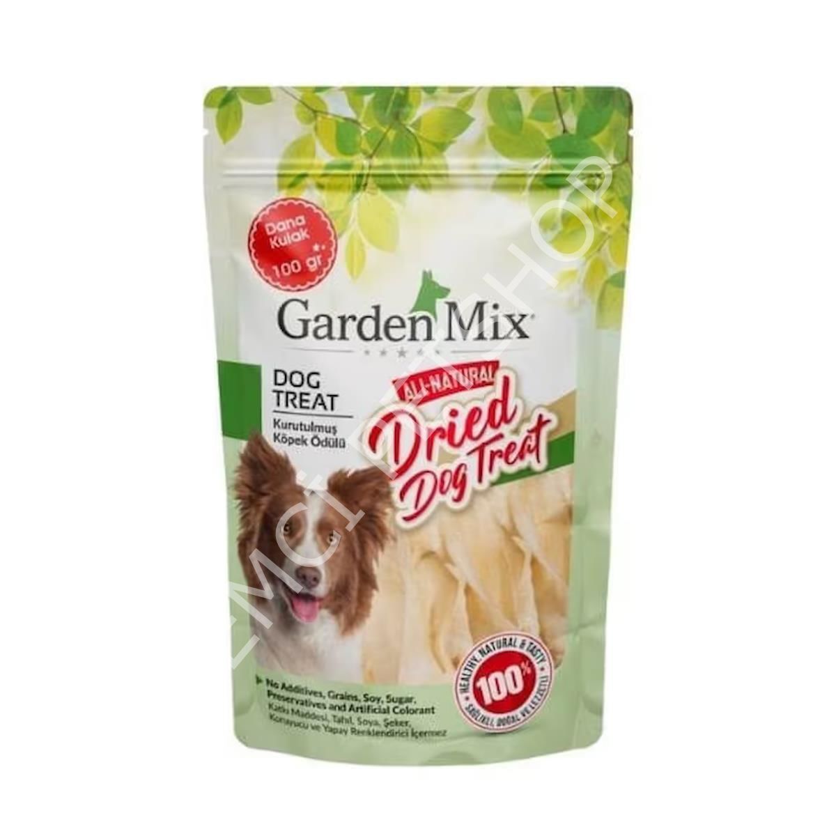 Garden Mix Kurutulmuş Dana Kulak Köpek Ödül Maması 100 Gr