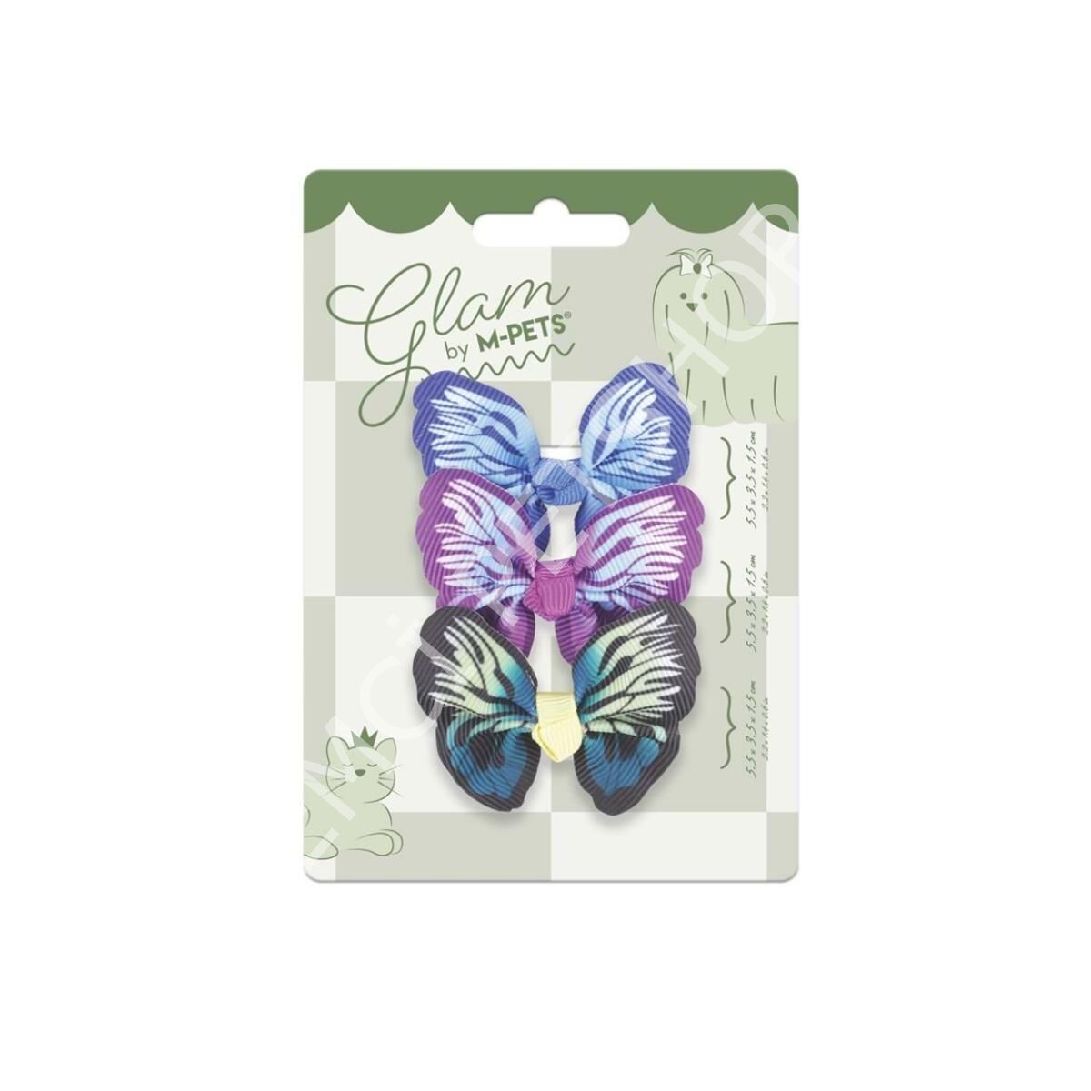 M-PETS GLAM KÖPEKLER İÇİN AKSESUAR TOKA BLUE/PURPLE/GREEN