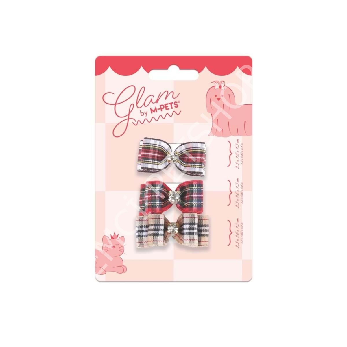 M-PETS GLAM KÖPEKLER İÇİN AKSESUAR TOKA RED