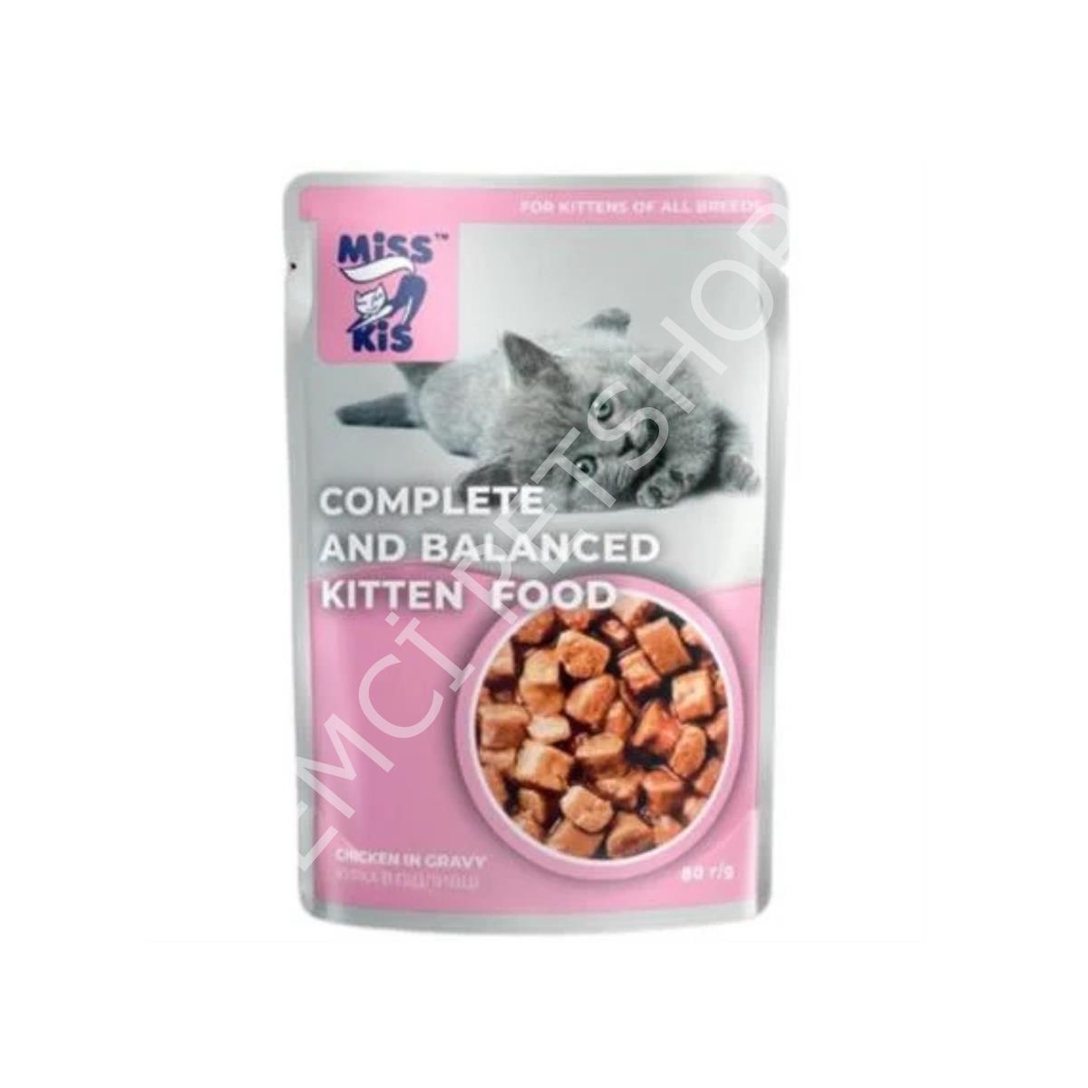 Miss Kis Premium Pouch Tavuklu Yavru Kedi Konservesi 80 gr x 24 Adet