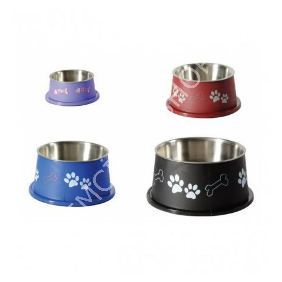 CAMON KEDİ KÖPEK ÇELİK MAMA SU KABI  11 CM 300 ML