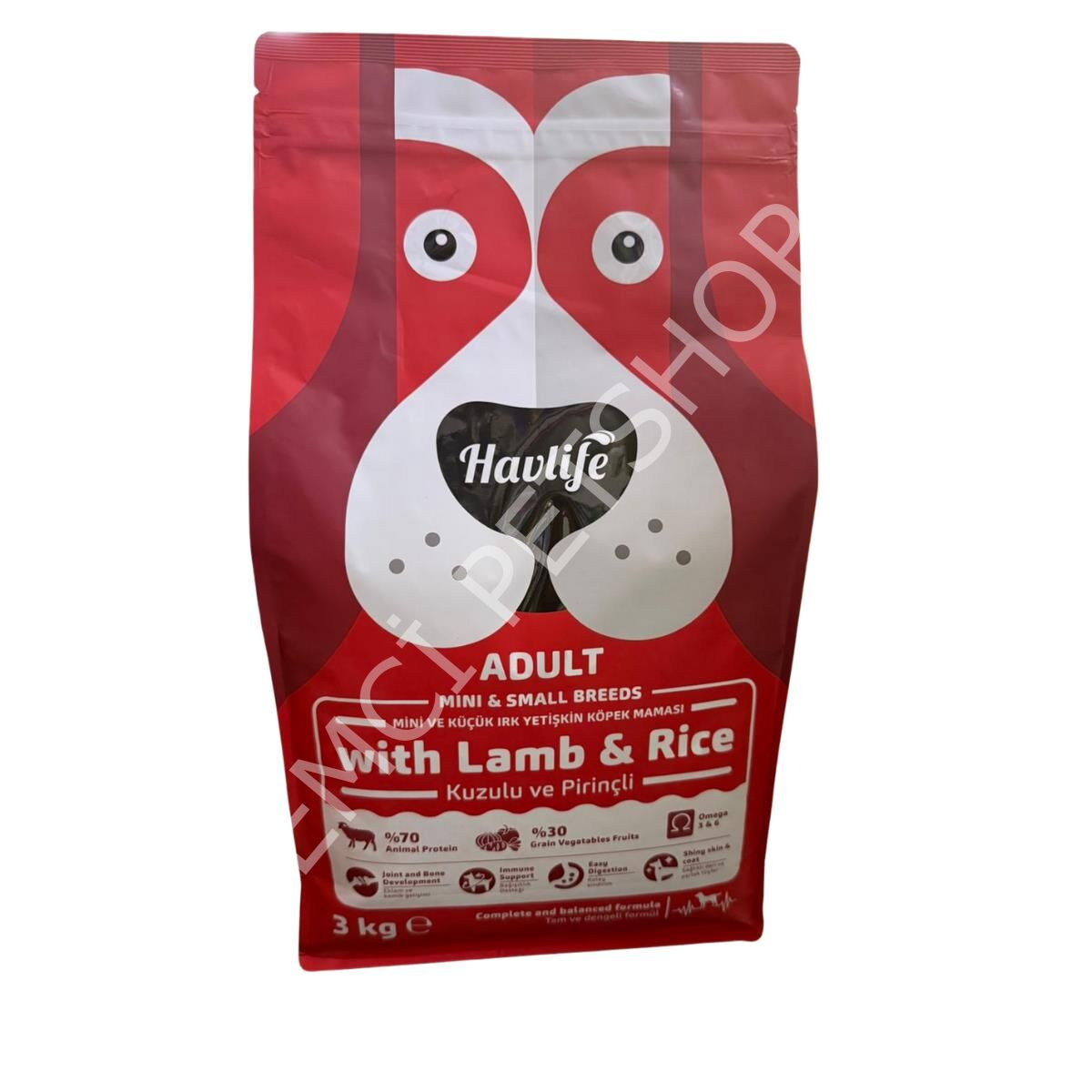 Havlife Küçük Irk Kuzulu Yetişkin Köpek Maması 3 Kg