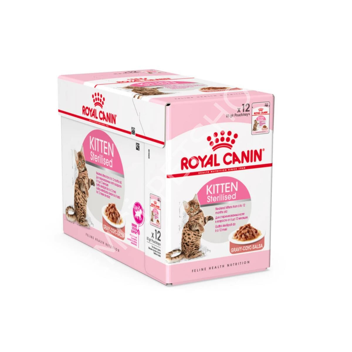 Royal Canin Feline Health Nutrition Kitten Sterilised Gravy 12x85 Gr