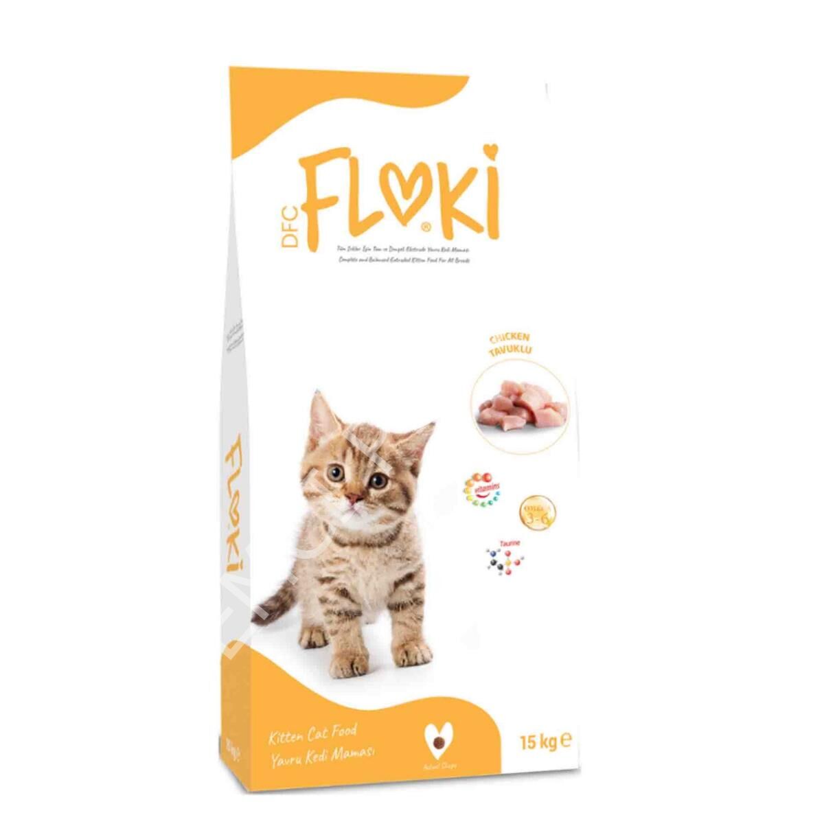 Floki Tavuklu Yavru Kedi Maması 15kg