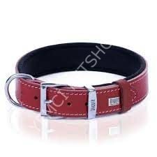 DOGGİE KONFOR DERİ PATİ DESENLİ BOYUN TASMASI KIRMIZI 4X52-60CM