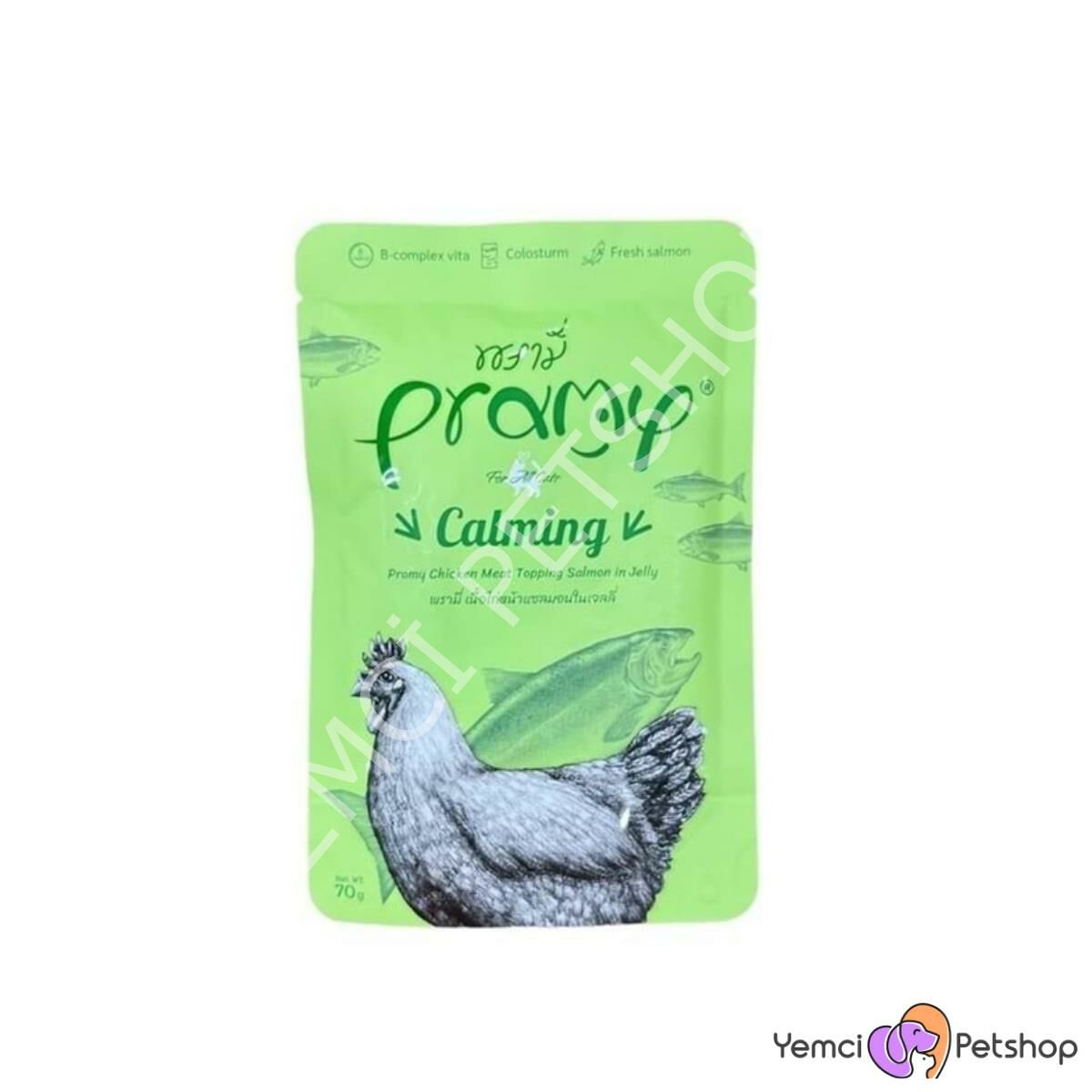 PRAMY SOMONLU TAVUKLU TAMAMLAYICI YETİŞKİN KEDİ MAMASI 70 GR