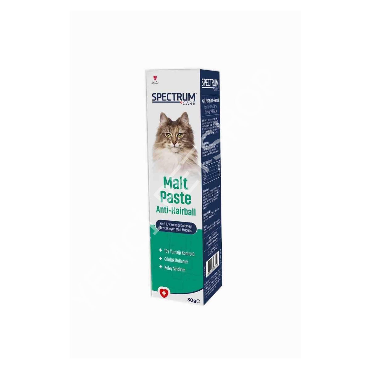 Spectrum Kedi Tüy Yumağı Önlemeyi Destekleyen Malt Macunu 30 gr