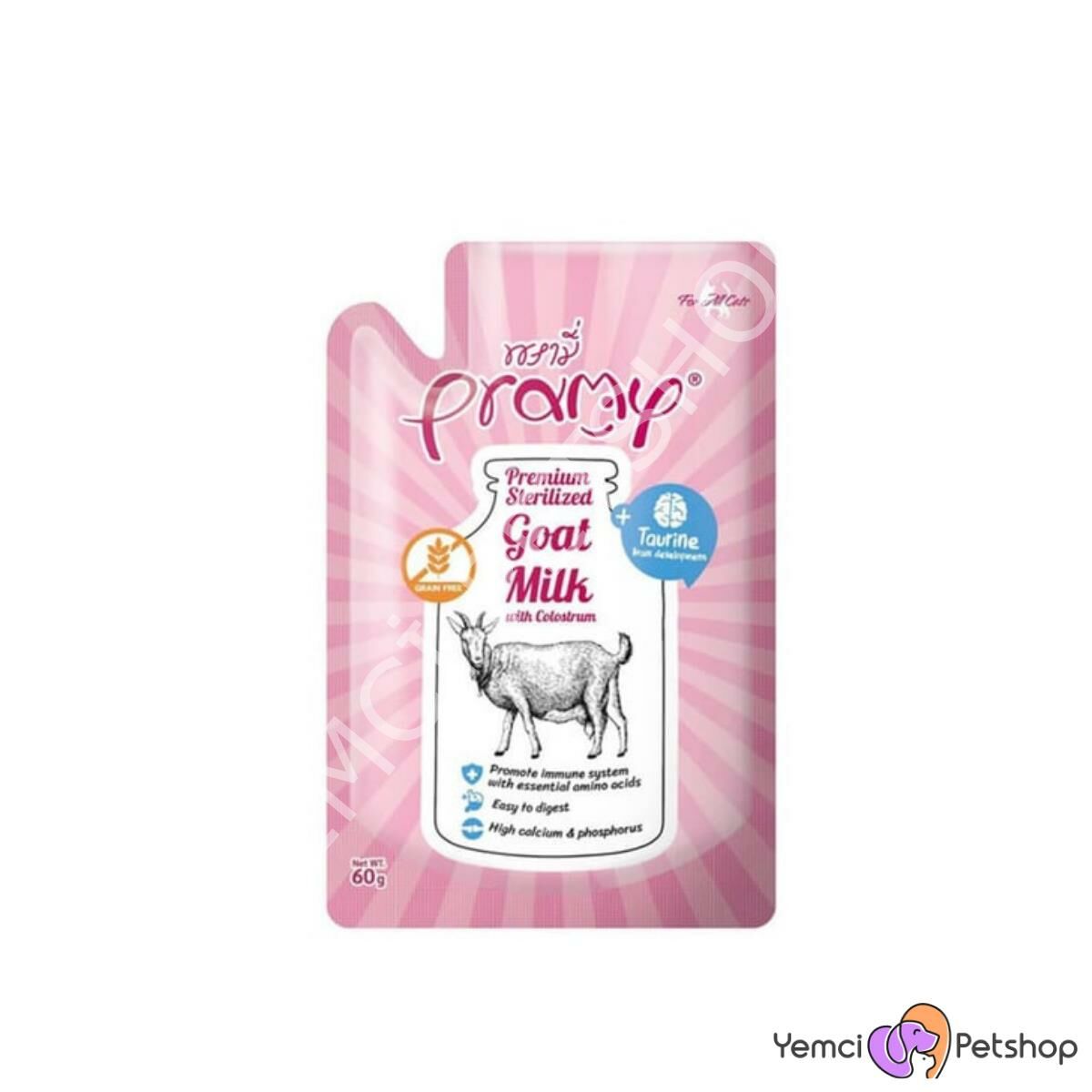 PRAMY YAVRU KEDİLER İÇİN TAURİNLİ KEÇİ SÜTÜ 60 GR