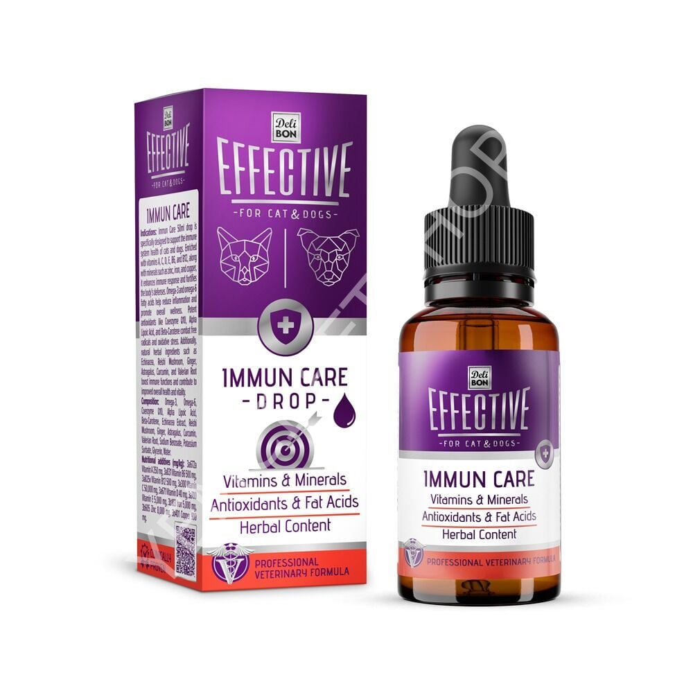 DELİBON EFFECTİVE KEDİ VE KÖPEK TAKVİYE ÜRÜNLERİ BAĞIŞIKLIK SİSTEM SAĞLIĞI 50ML