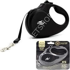 DOGGİE OTOMATİK UZATMA TASMASI MASTER SERİ SİYAH 12KG/3MT