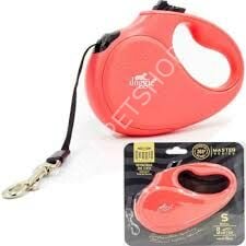 DOGGİE OTOMATİK UZATMA TASMASI MASTER SERİ PEMBE 12KG/3MT