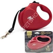 DOGGİE OTOMATİK UZATMA TASMASI MASTER SERİ KIRMIZI 15KG/5MT