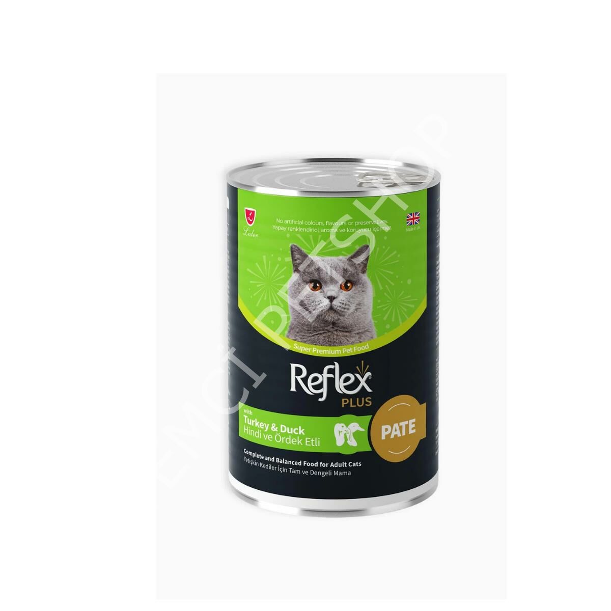 Reflex Plus Pate İçinde Et Parçacıklı Hindi Ve Ördek Etli Yetişkin Kedi Maması 395 gr