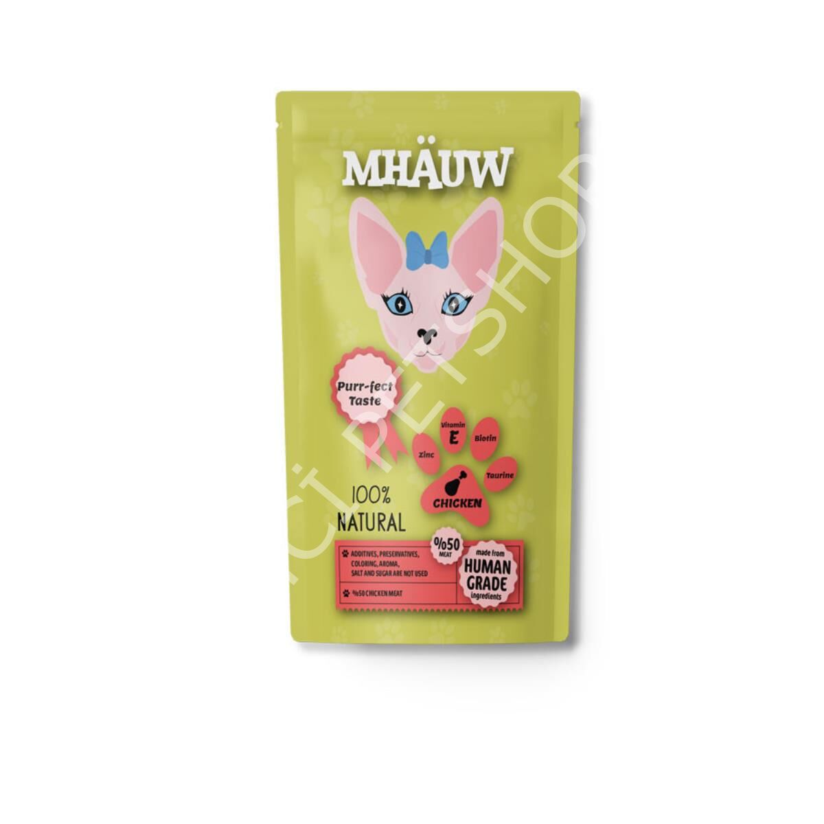 Mhauw Tavuklu Kedi Yaş Maması 80 Gr x 30 Adet