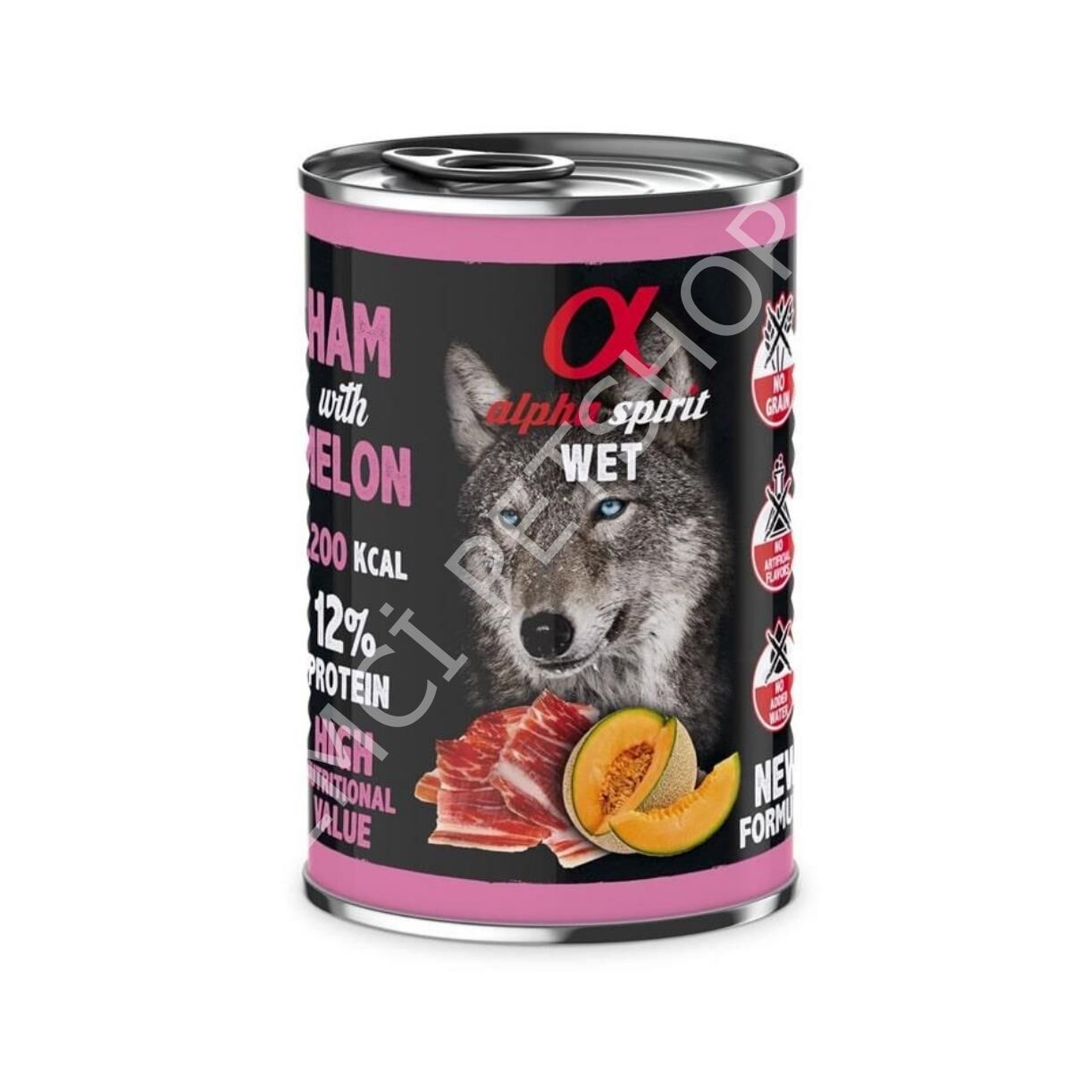 Alpha Spirit Yetişkin Köpek Konservesi Jambonlu Kavunlu 400 gr