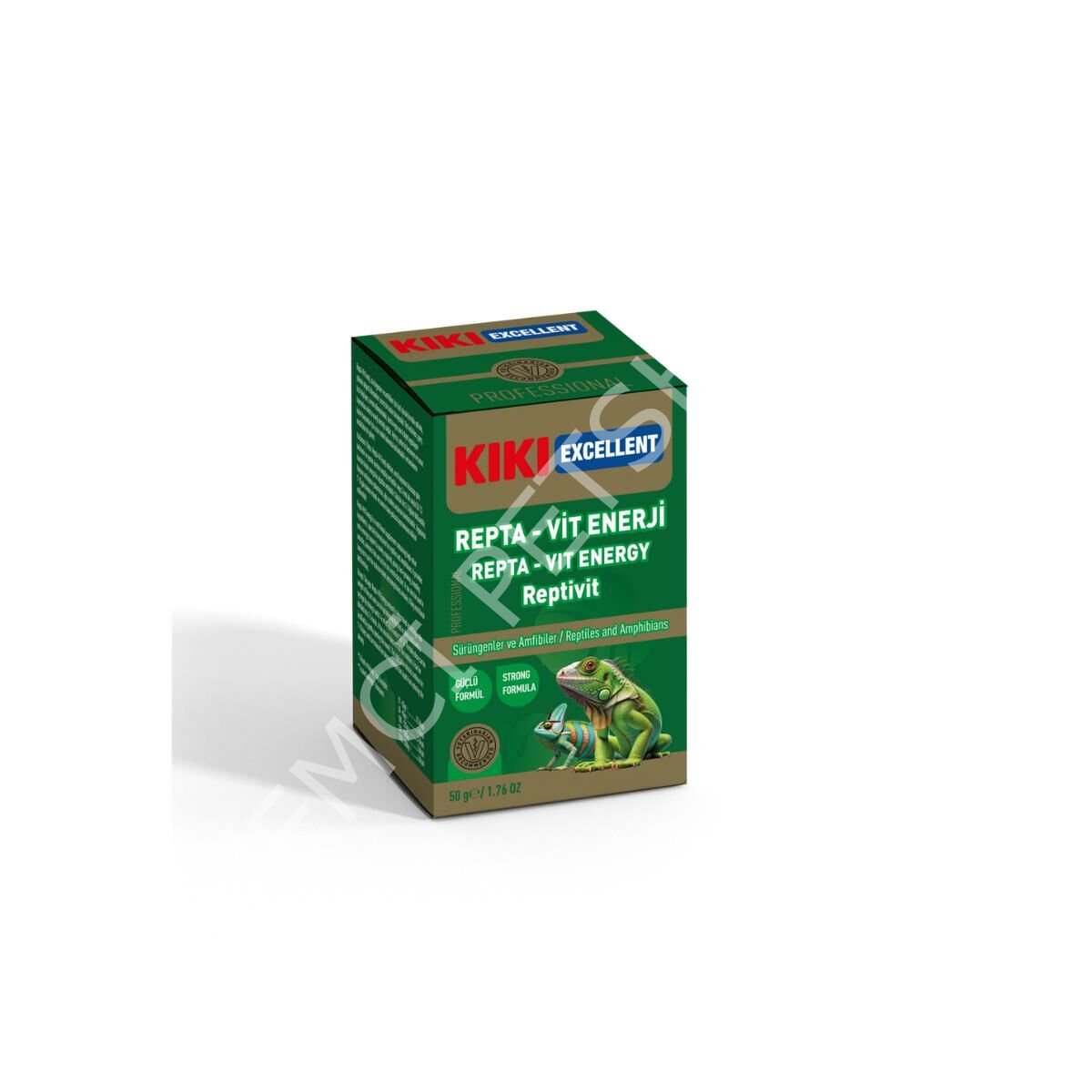 Kiki Excellent Repta-Vit Enerji Reptivit Sürüngenler ve Amfibiler için Toz Mineral 50 Gr