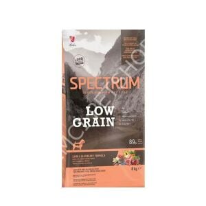 Spectrum Low Grain Kuzu Etli ve Yaban Mersinli Küçük Irk Yetişkin Köpek Maması 8 Kg