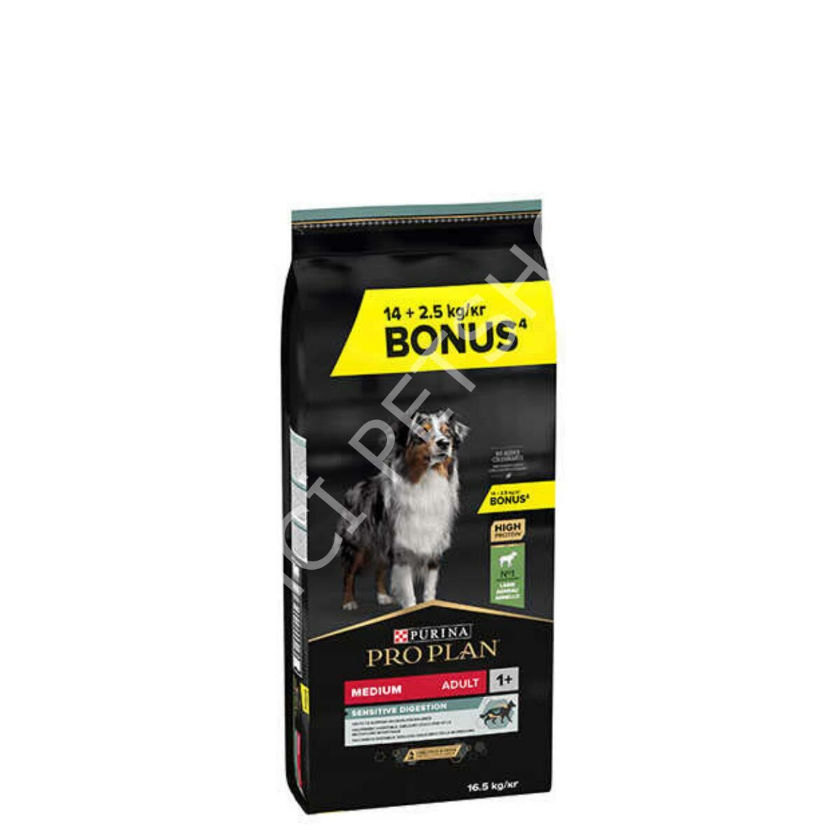 Pro Plan Sensitive Digestion Medium Kuzu Etli 14 + 2.5 kg Yetişkin Köpek Maması