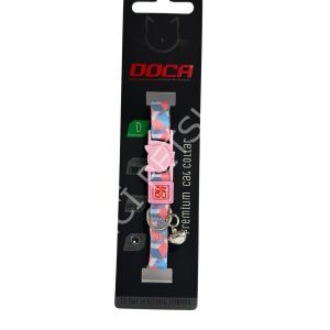 Doca Premium Cube Desenli Kedi Boyun Tasması 1,2 x 18-3 Cm
