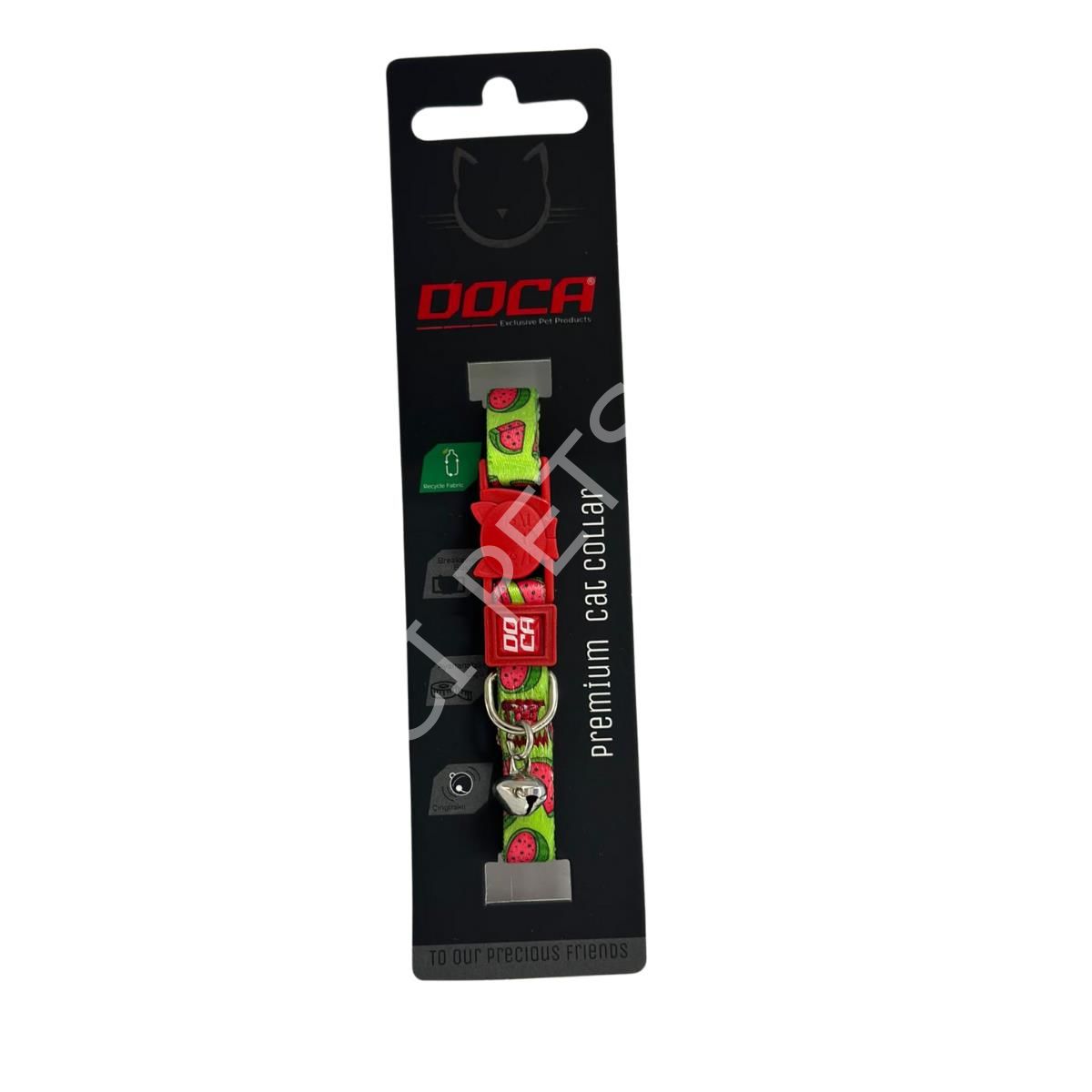 Doca Premium Watermelon Desenli Kedi Boyun Tasması 1,2 x 18 - 38 Cm
