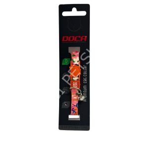 Doca Premium Spring Desenli Kedi Boyun Tasması 1,2 x 18-38 Cm