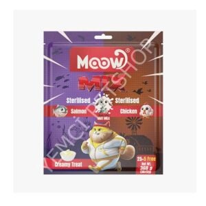 Moow Karışık Somonlu&Tavuklu Keçi Sütlü 12gr x 30' lu Sterilised Kedi Krema Ödülü