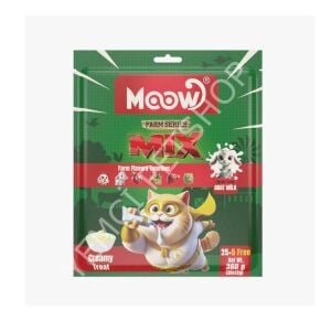 Moow Karışık 6 Lezzetli Çiftlik Serisi Keçi Sütlü 12gr x 30' lu Kedi Krema Ödülü