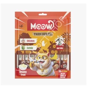 Moow Tavuklu&Kedi Naneli Keçi Sütlü 12gr x 30'lu Kedi Krema Ödülü