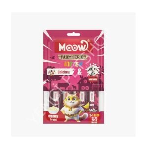 Moow Tavuklu Keçi Sütlü 12gr x 6 Adet Yavru Kedi Krema Ödülü