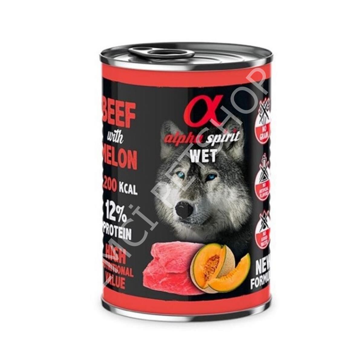 Alpha Spirit Yetişkin Köpek Konservesi Biftekli Kavunlu 400 gr