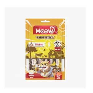 Moow Tavuklu Keçi Sütlü 12gr x 6 Adet Kedi Krema Ödülü