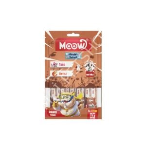 Moow Ton Balıklı&Karidesli Keçi Sütlü 12gr x 6 Adet Kedi Krema Ödülü