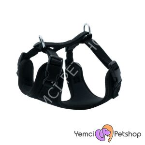 DOGGİE HAVALI DOKUMA GÖĞÜS TASMASI SİYAH 2,5X70-80CM