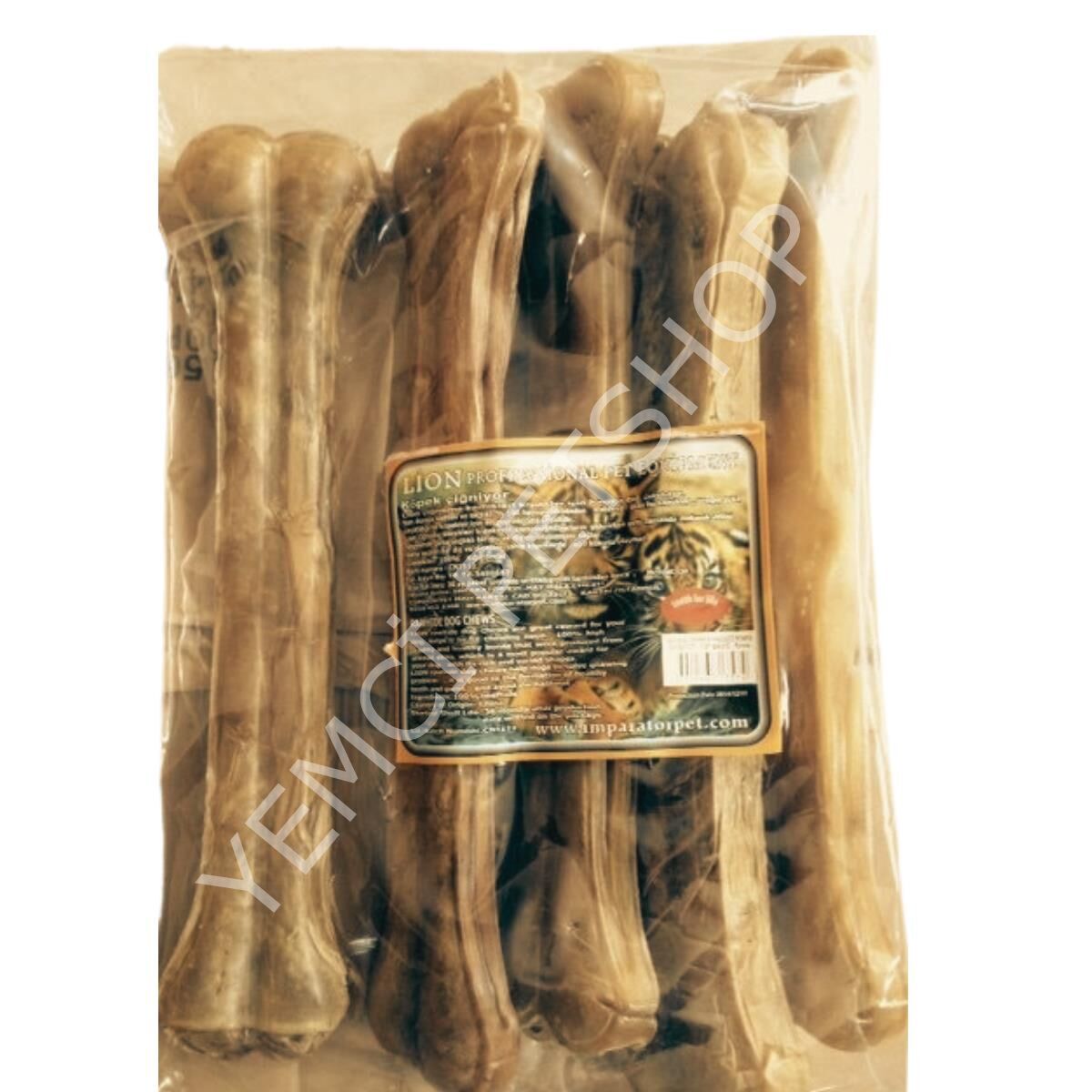 LİON PET NATUREL PRES KEMİK 30CM X 5 ADET 1480 GR