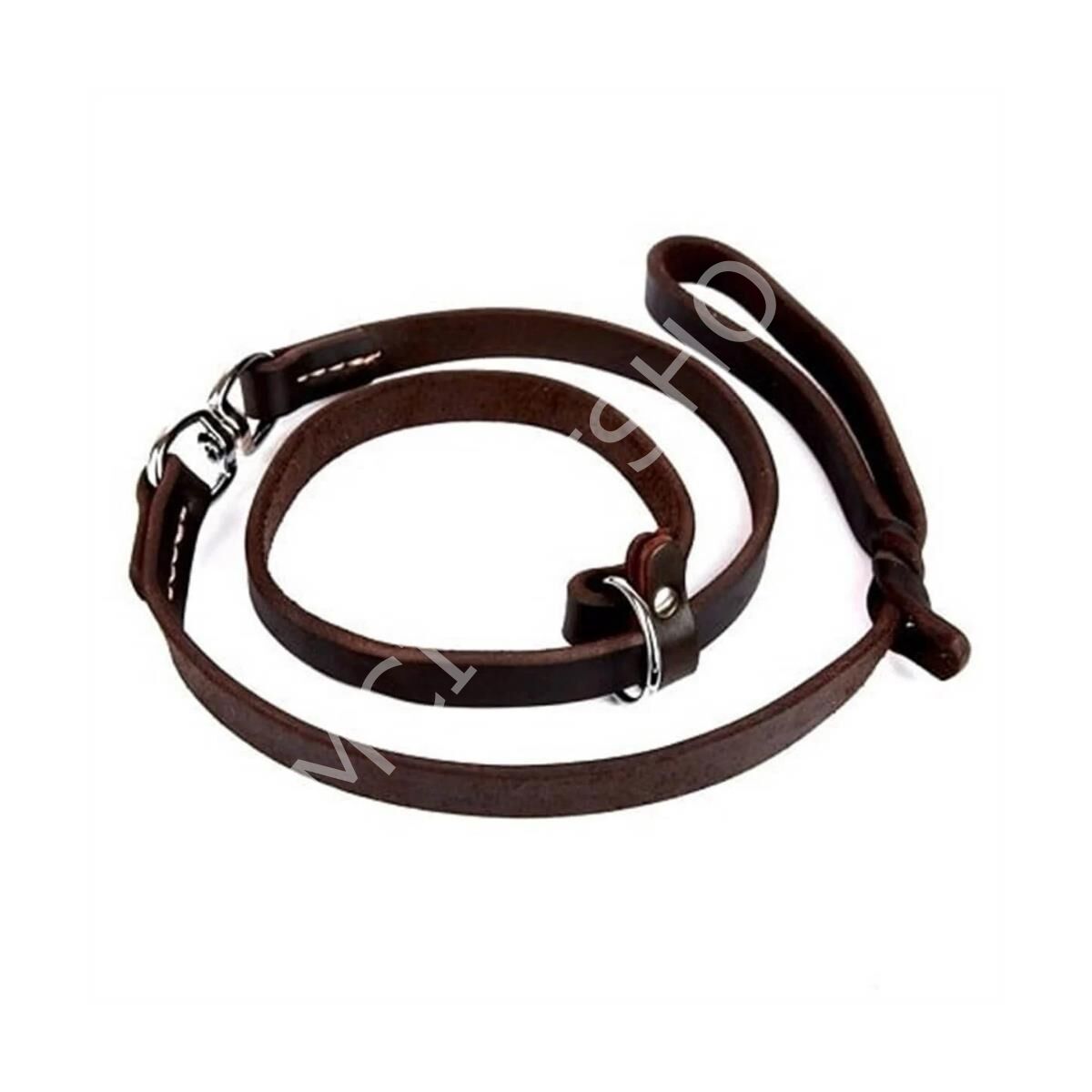 DOGGİE YAĞLI DERİ BOĞMALI EĞİTİM GEZDİRME YAĞLIKAHVE 1,1X150CM