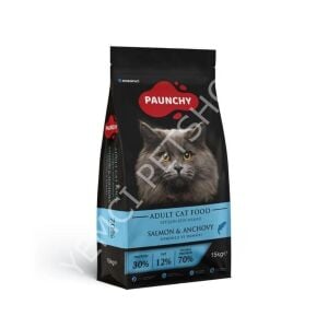 Paunchy Somonlu ve Hamsili Yetişkin Kedi Maması 15KG