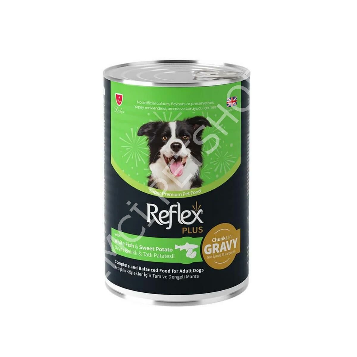 Reflex Plus Soslu Balıklı Patatesli Köpek Konservesi 400 Gr