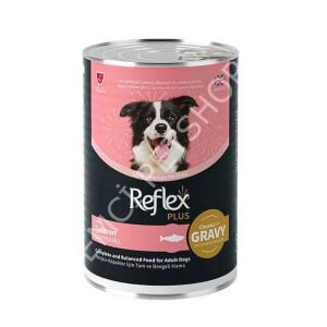 Reflex Plus Gravy Somonlu Et Parçacıklı Köpek Konservesi 400 Gr