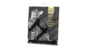 CATTİE KEDİ GÖĞÜS & GEZDİRME TAKIMI SİYAH 1X25-40CM