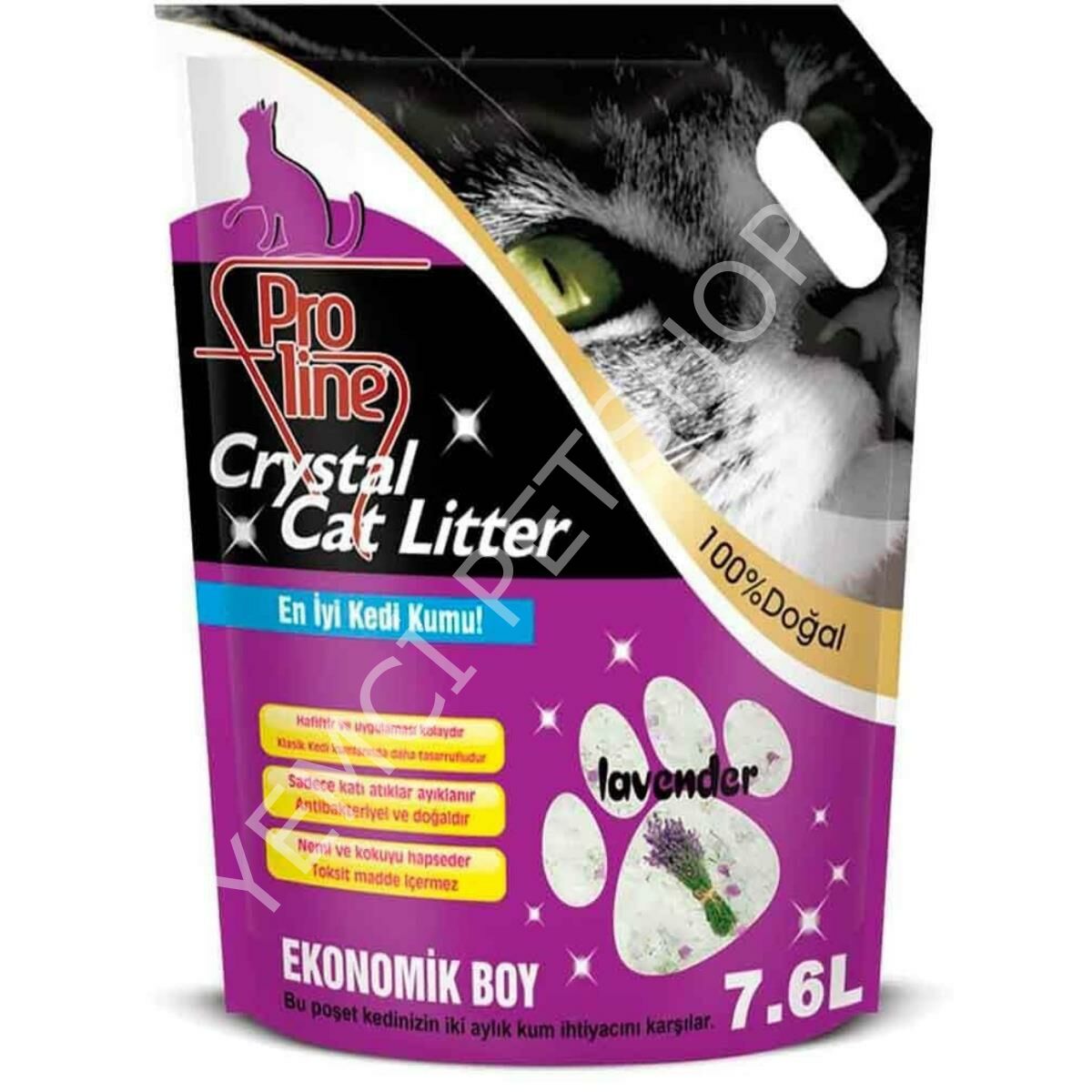 Pro Line Kristal Kedi Kumu Lavanta Aromalı 7,6 Lt