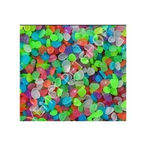 RENKLİ AKVARYUM TAŞI GECE PARLAYAN 500 ADET