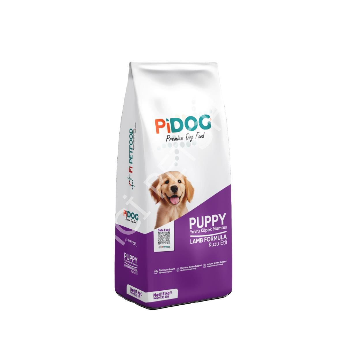 Pi Dog Kuzu Etli Yavru Köpek Maması 15 Kg